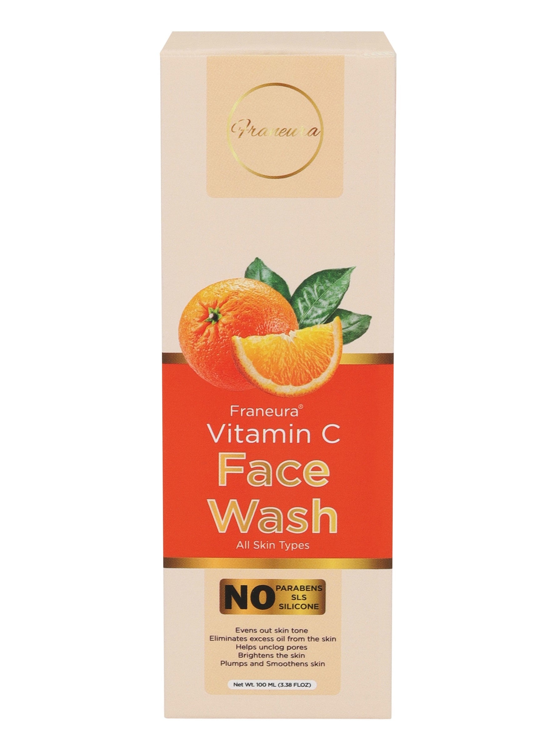 Franeura Youthful Glow Duo: Vitamin C Face Wash and Retinol Face Serum for Visible Results