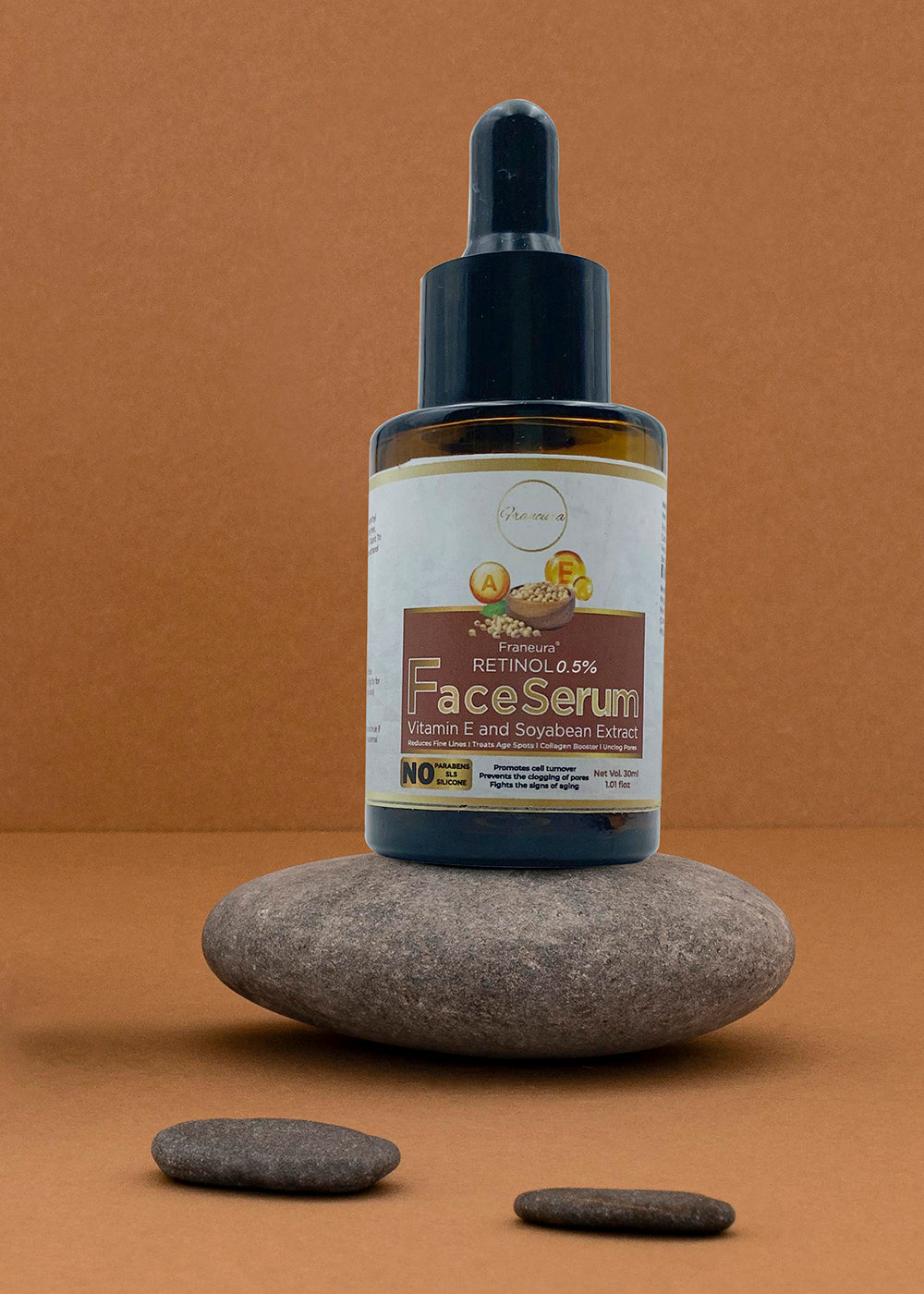 Franeura Retinol Anti-Aging Face Serum to Reduce Fine Lines & Wrinkles , Even Skin Tone & Texture ( 30 ml )