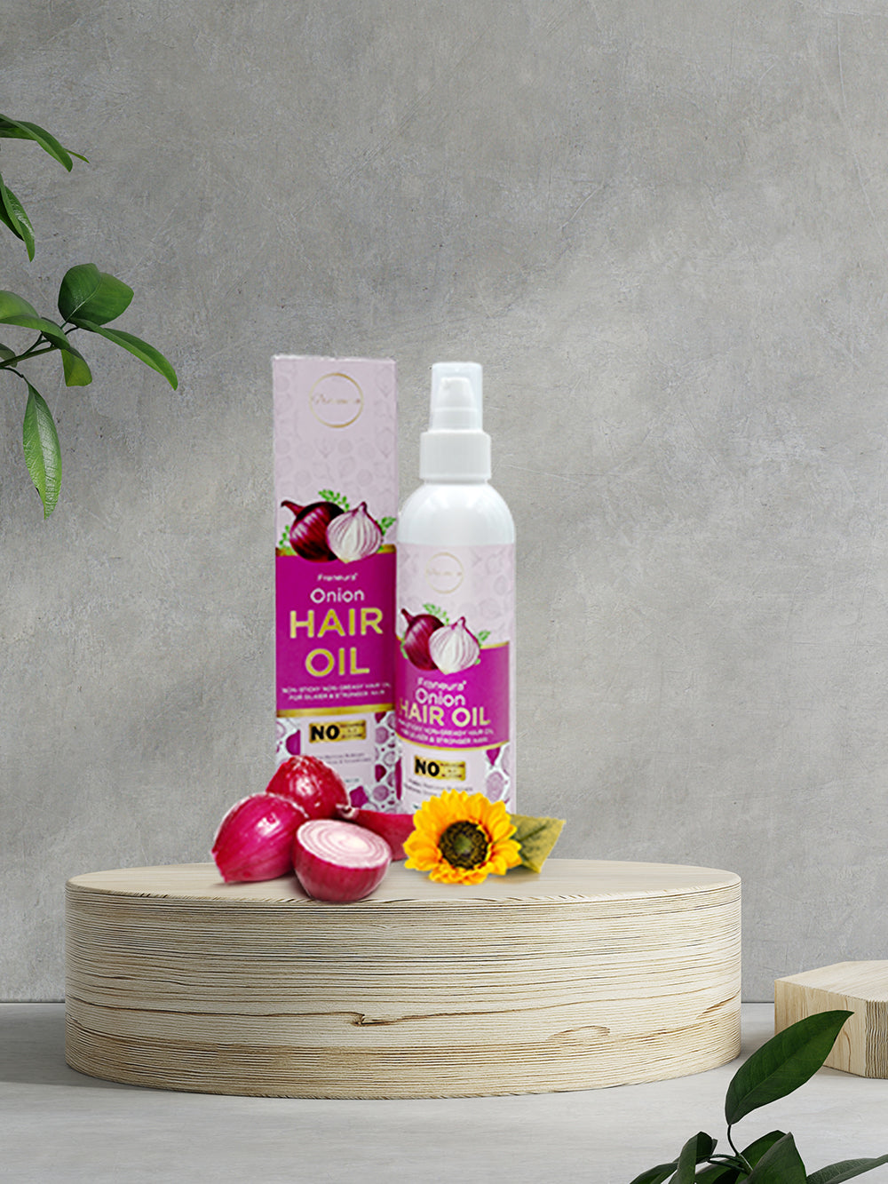 Franeura Natural Onion Oil for Stronger, Healthier Hair - Promotes Hair Growth & Prevents Hair Loss ( 200 ml )